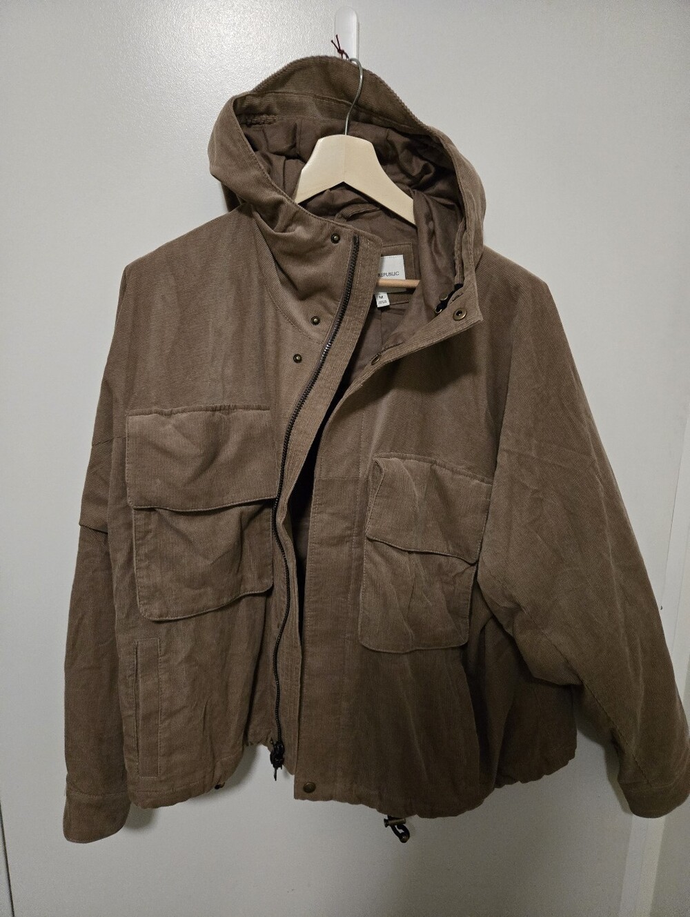 Banana Republic Corduroy Hooded Jacket